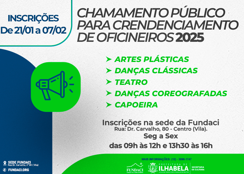 CHAMAMENTO PARA OFICINEIROS 2025 SITE BANNER 2