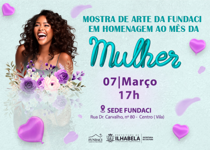 Inscrições abertas para todas as mulheres de Ilhabela participarem da Mostra de Artes da Fundaci